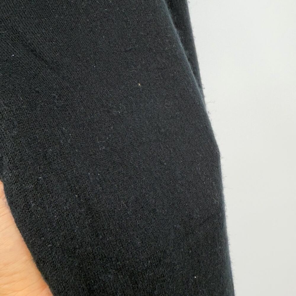 Naked Cashmere | Josie Wide Leg Pants in Black Cotton Cashmere Blend L - Picture 8 of 13